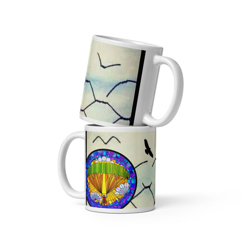 CTA Bird Fence glossy mug