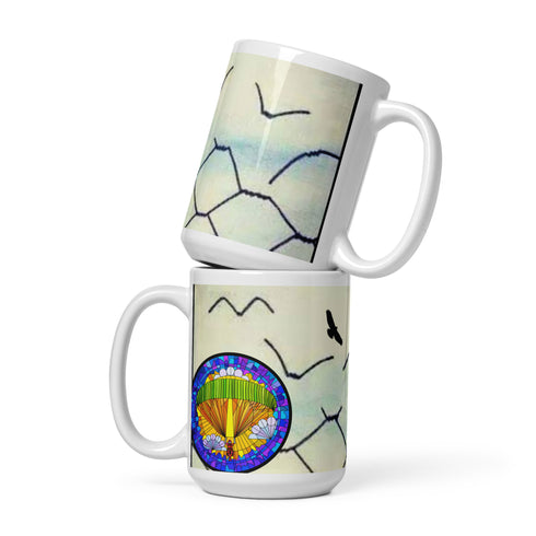 CTA Bird Fence glossy mug